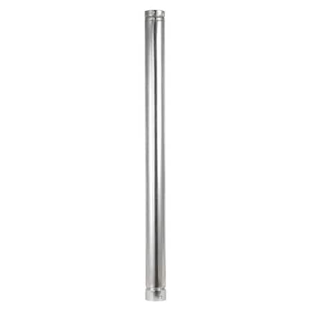 Selkirk Selkirk 3 in. D X 48 in. L Aluminum Round Gas Vent Pipe 183048